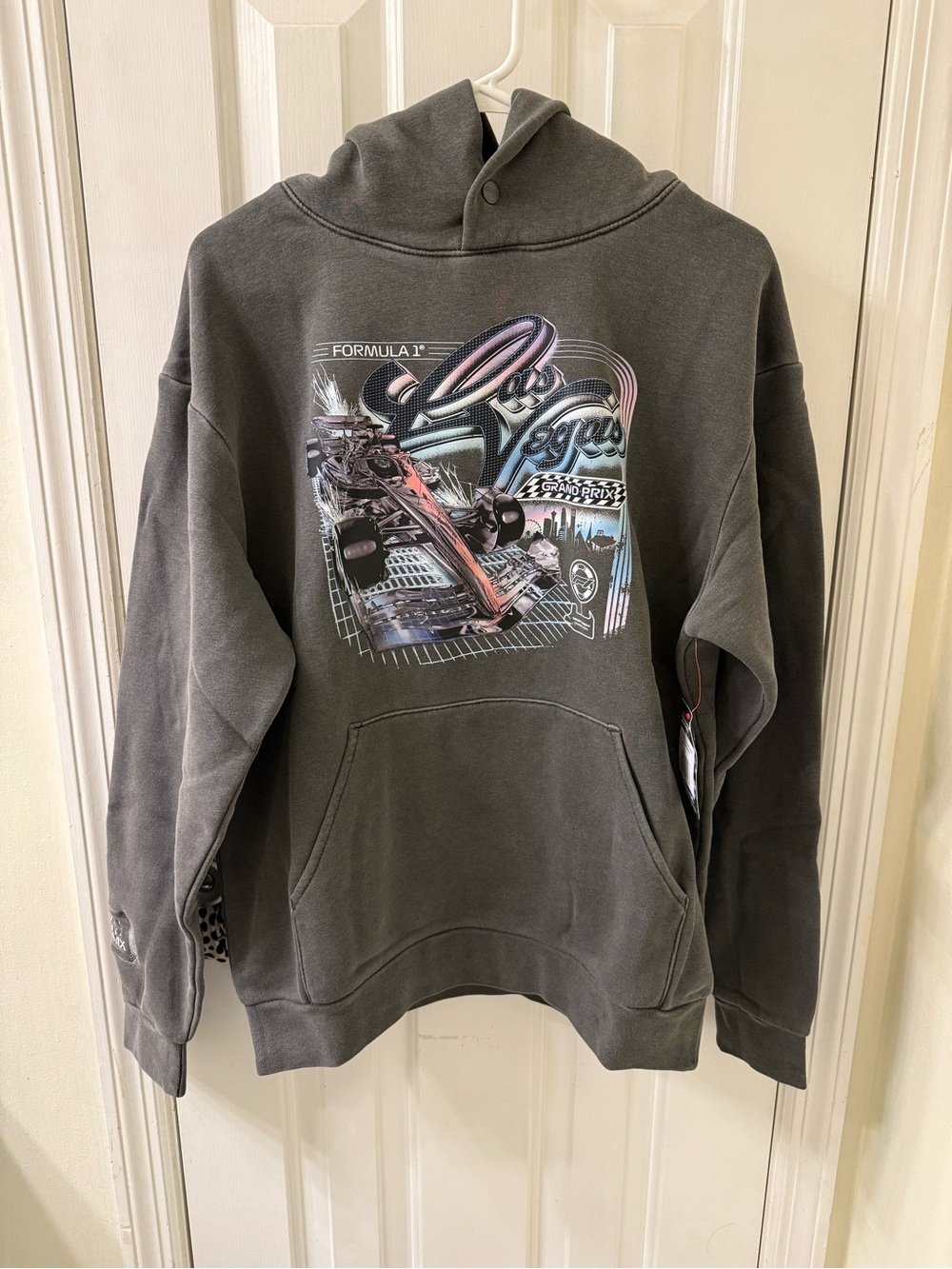 F1 Sweatshirt Formula 1 Las Vegas Grand Prix Gray Size S Licensed NEW